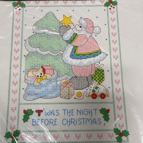 Daisy kingdom stamped cross stitch sampler ‘‘twas the night before Christmas - Picture 2 of 4